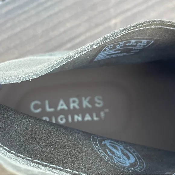 Clarks Originals Desert Coal Boots Stone Suede 9.5M