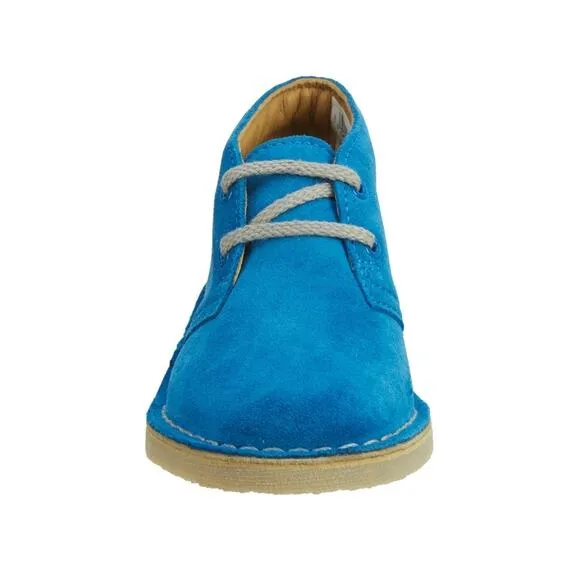 Clarks Originals Desert Cobalt Blue Suede Leather Boots NEW Boy’s Size 2 Wide