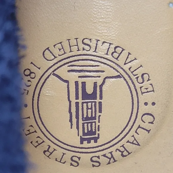 Clarks Originals Desert Men's Chukka Boots Size 11 Blue Suede Orange Sole Rare
