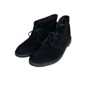 Clarks ORIGINALS Desert Suede Crepe Sole Chukka Boots Black Men's Size 15