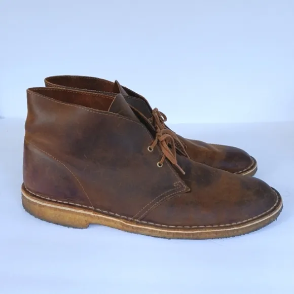 Clark's Originals Distressed Oiled Gum Sole Desert Boots Size 13