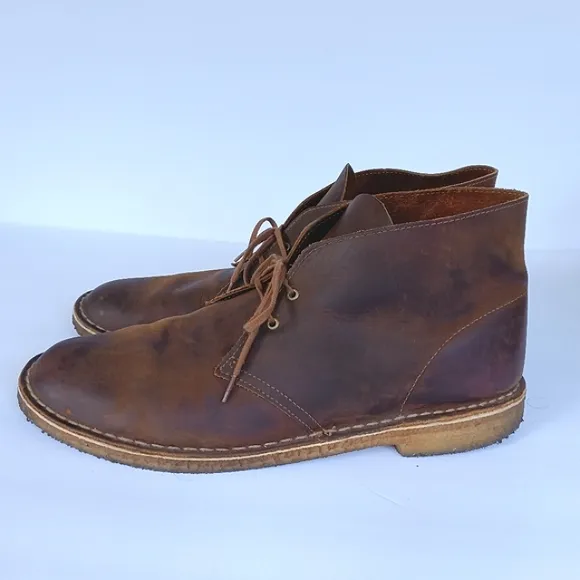 Clark's Originals Distressed Oiled Gum Sole Desert Boots Size 13