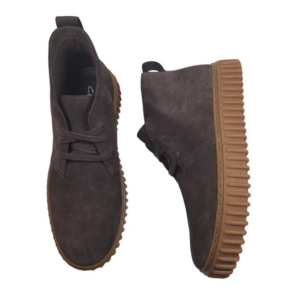 Clarks Originals Men's Dark Brown Torhill Suede Chukka Boots Size 8.5M