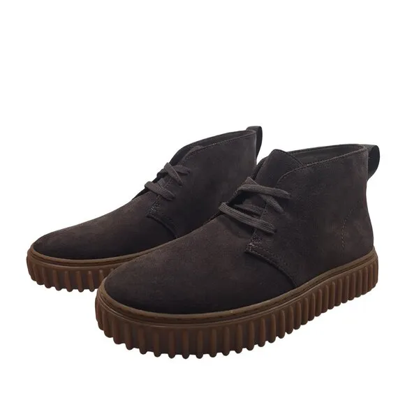 Clarks Originals Men's Dark Brown Torhill Suede Chukka Boots Size 8.5M