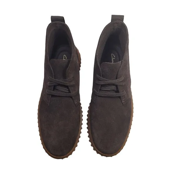 Clarks Originals Men's Dark Brown Torhill Suede Chukka Boots Size 8.5M