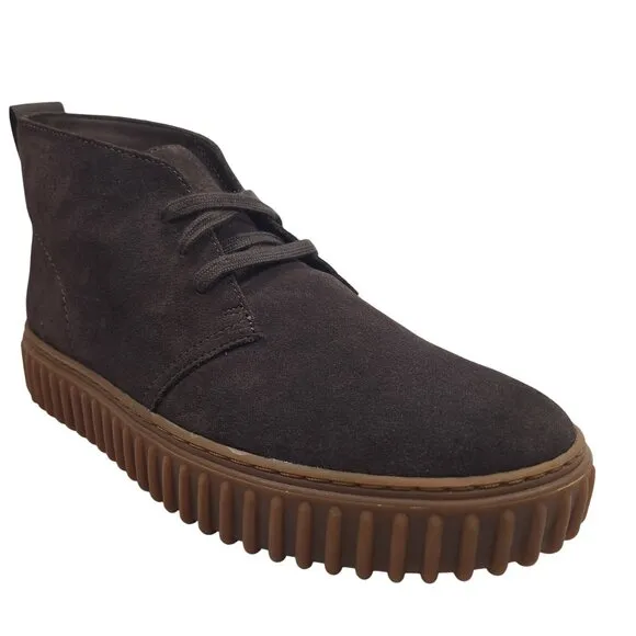 Clarks Originals Men's Dark Brown Torhill Suede Chukka Boots Size 8.5M