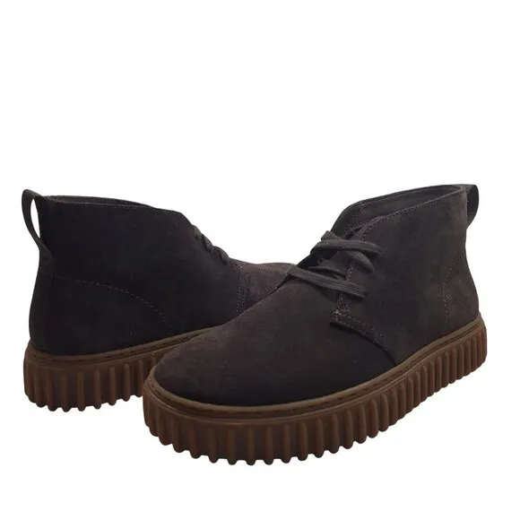 Clarks Originals Men's Dark Brown Torhill Suede Chukka Boots Size 8.5M