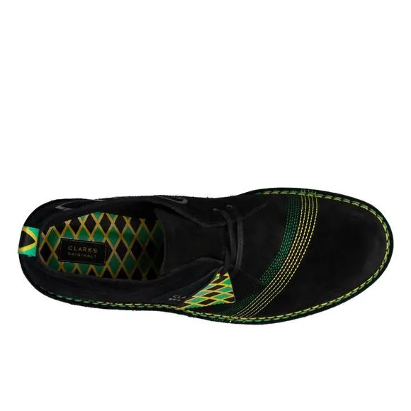 Clarks Originals Men's Desert Jamaica Black Multi Desert Boots