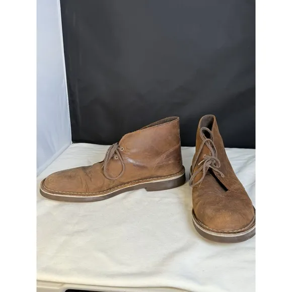 Clarks Originals Mens Size 11.5M Brown Leather Classic Desert Chukka Boots