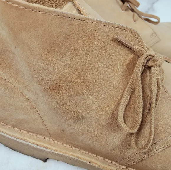 Clarks Originals Men's Tan Suede Ankle Desert Boots, Sz 12