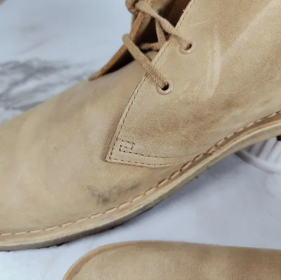 Clarks Originals Men's Tan Suede Ankle Desert Boots, Sz 12