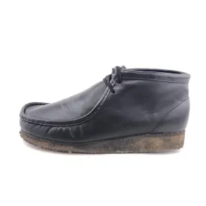 Clarks Originals Wallabee Black Leather Desert Chukka Boots 10 M