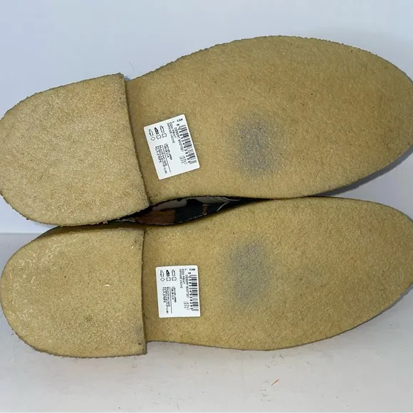 Clarks Originals Women's 8 Black Cow Print Suede 221 Desert Boots