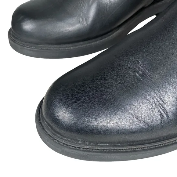 Clarks Orinoco 2 Hi Tall Knee High Black Warm Lined Leather Riding Boot Sz 7 M