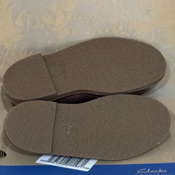 Clarks Shepton Stitch-Down Leather Desert Chukka Boots Brown 9.5 M NWB