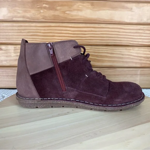 Clarks Tamitha Key Brown Leather/Suede Chukka Ankle Boots Booties Women's 9.5 US