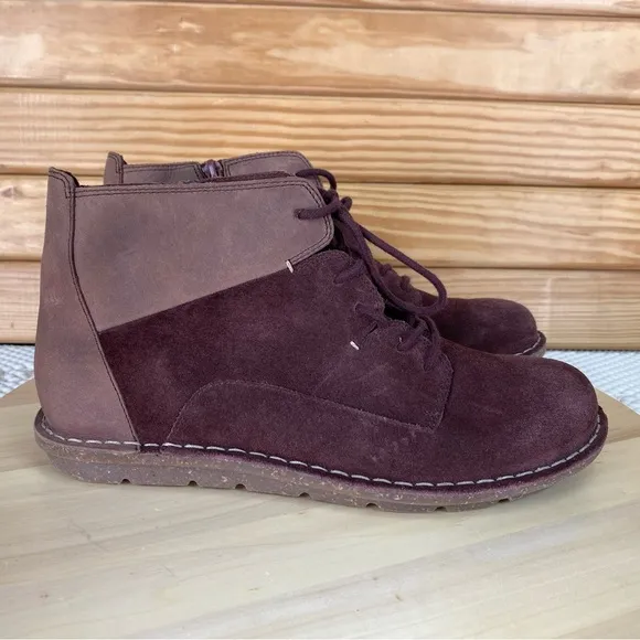 Clarks Tamitha Key Brown Leather/Suede Chukka Ankle Boots Booties Women's 9.5 US