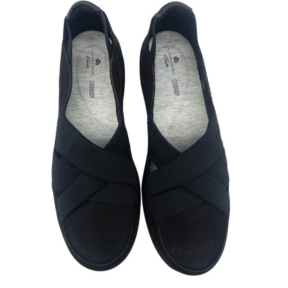 Clarks Women's Sillian 2.0 Star Slip-On Women's Loafers Black 8.5