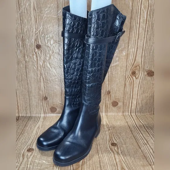 Clarks‎ Women's Tall Leather Knee High Riding Boots Size 9.5