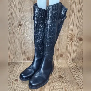 Clarks‎ Women's Tall Leather Knee High Riding Boots Size 9.5