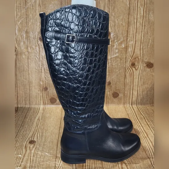 Clarks‎ Women's Tall Leather Knee High Riding Boots Size 9.5