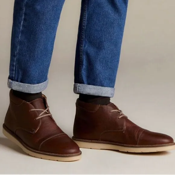 Clarks Grandin Top Leather Chukka Boots 12 B27
