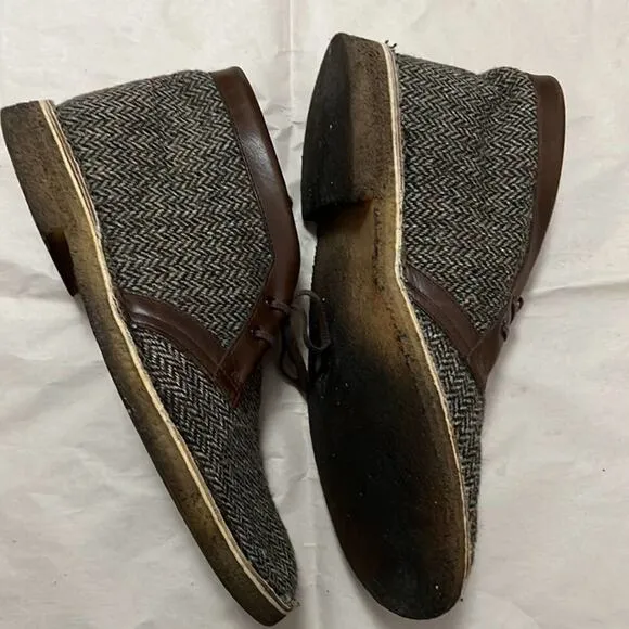 CLARKS ORIGINALS X HARRIS TWEED DESERT BOOTS‎ SIZE 101/2