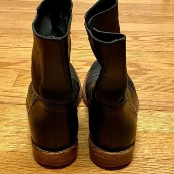 Classic Black Leather, Alberto‎ Fermani, Ankle Boots, Wooden Sole