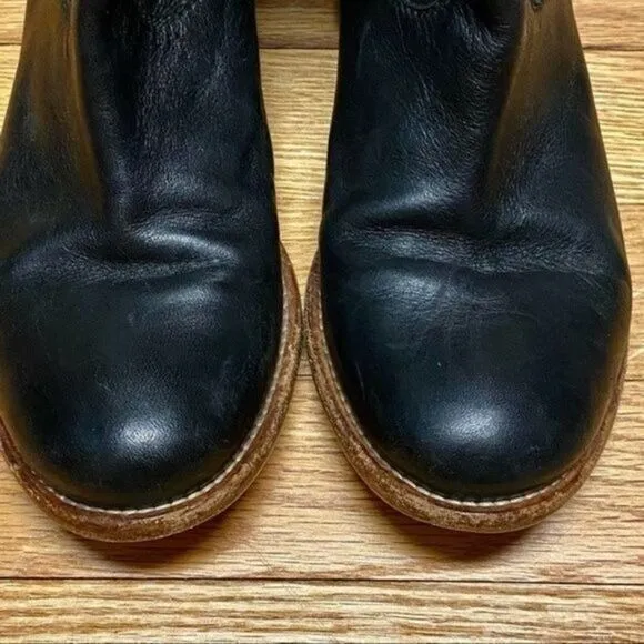 Classic Black Leather, Alberto‎ Fermani, Ankle Boots, Wooden Sole