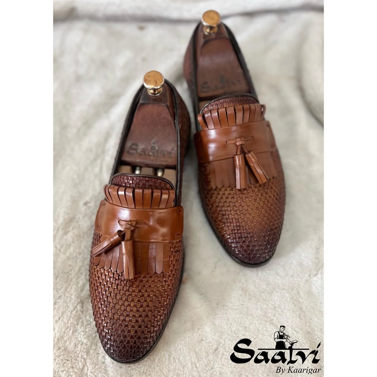 Classic Loafers With Fringes & Tassels