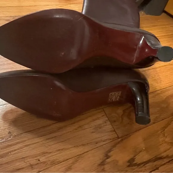 Clergerie Rare purple brown leather boots