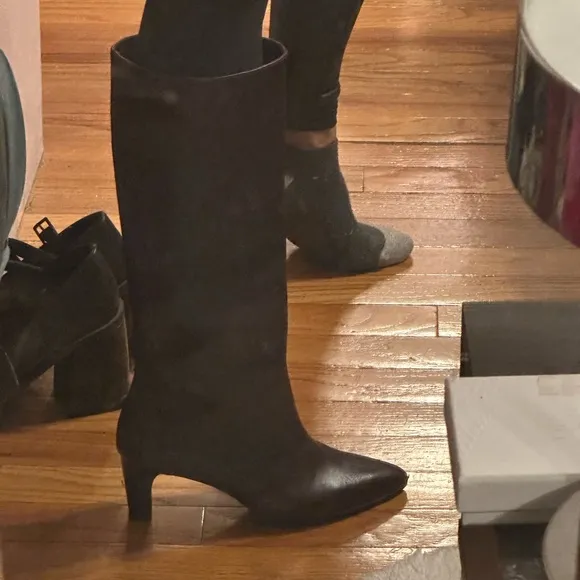 Clergerie Rare purple brown leather boots