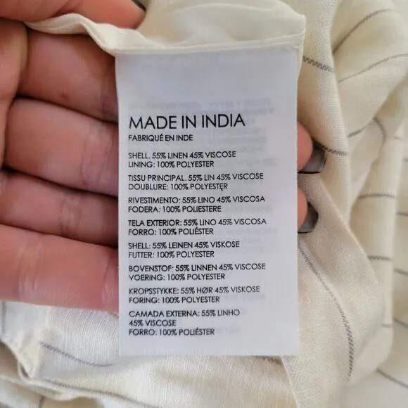 Club Monaco Linen Mini Dress size 4