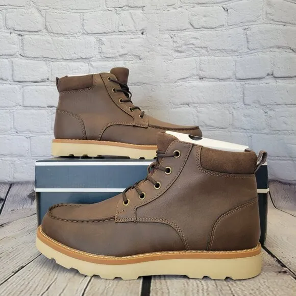 Club Room Men's Clifton Lace-Up Moc-Toe Boots