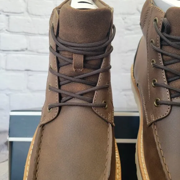 Club Room Men's Clifton Lace-Up Moc-Toe Boots
