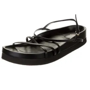 CO. Black leather strappy sandals size EU 38 (US 7.5)