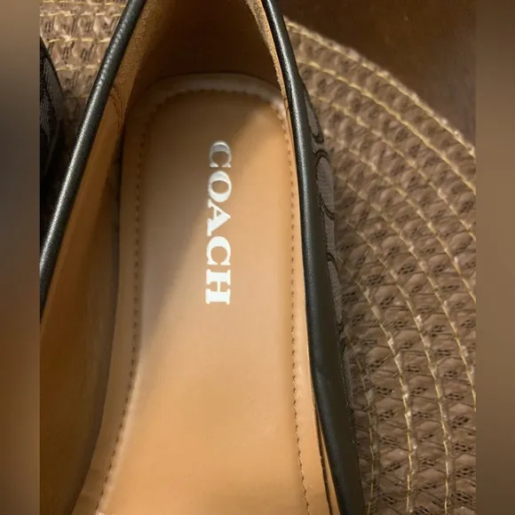 Coach A01918 Olive Slip On Loafers Black Gray Women’s Size 10 EUC