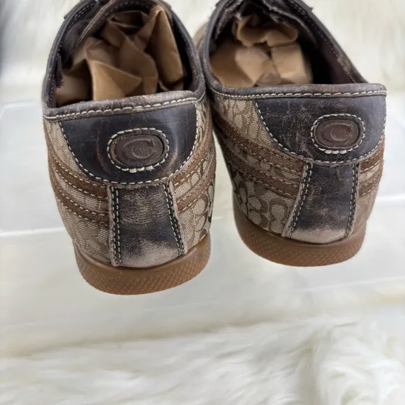 COACH ELLIE CANVAS SNEAKERS SIZE 10