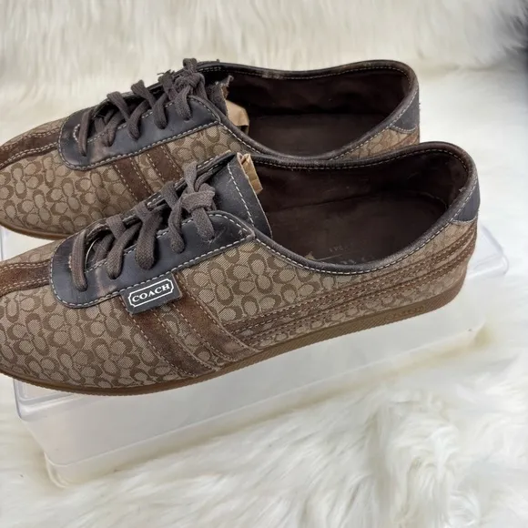 COACH ELLIE CANVAS SNEAKERS SIZE 10