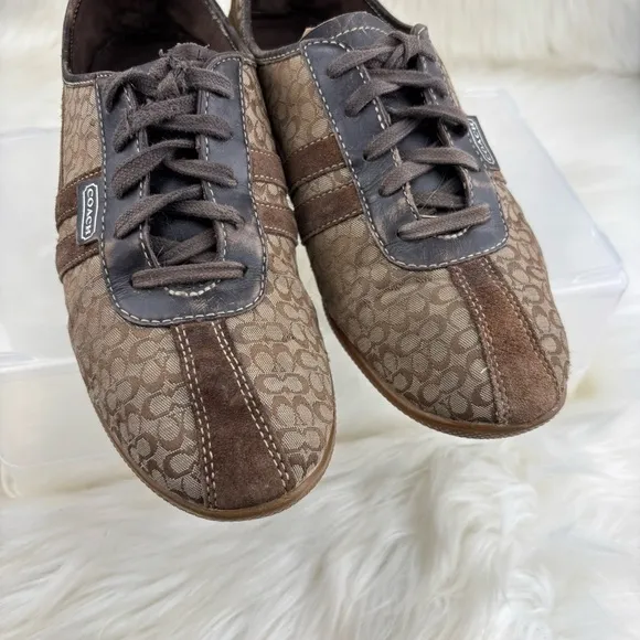 COACH ELLIE CANVAS SNEAKERS SIZE 10
