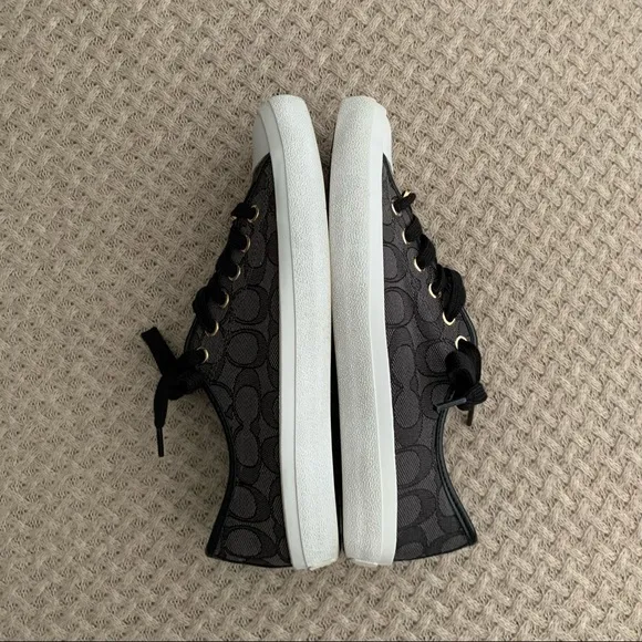 Coach Logo Canvas Sneakers