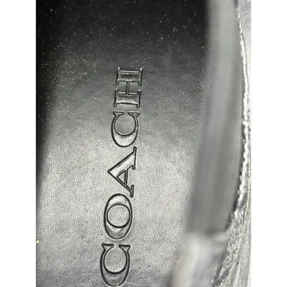 Coach Men’s Citysole Signature Leather Boot. Size 10.5D Color Black CN346