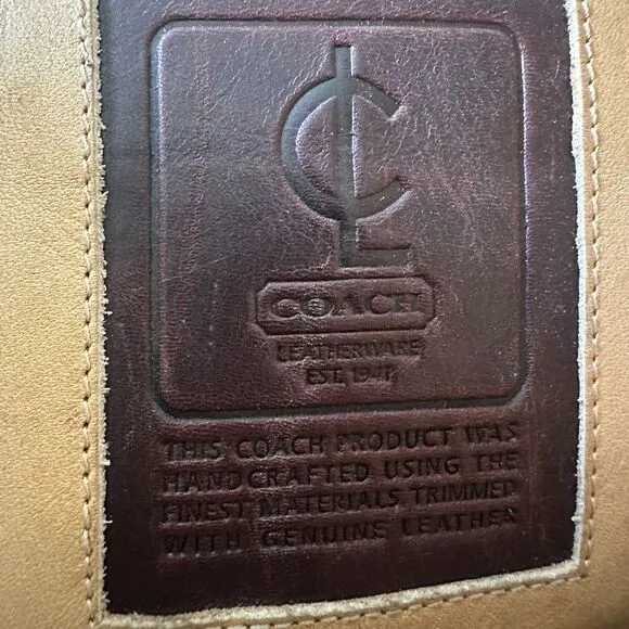 Coach Mens Size 10 Carl Leather Brown Riding Boots Vintage Made in Italy