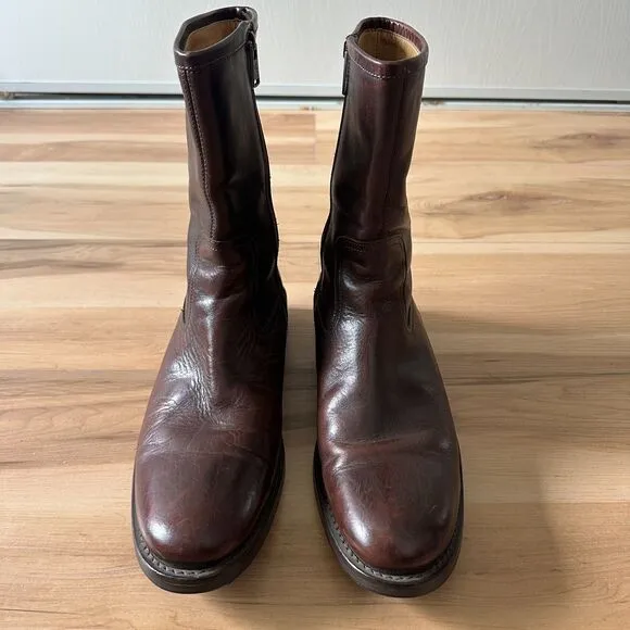 Coach Mens Size 10 Carl Leather Brown Riding Boots Vintage Made in Italy