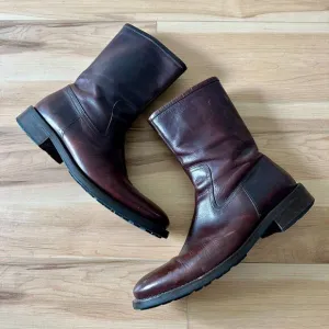 Coach Mens Size 10 Carl Leather Brown Riding Boots Vintage Made in Italy