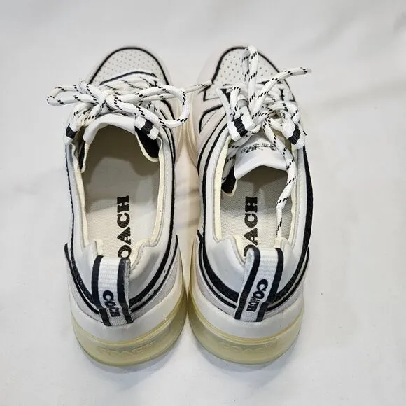 Coach Womens Citysole Runner Tennis Shoes Size 8B White Lace Up Low Top Sneakers