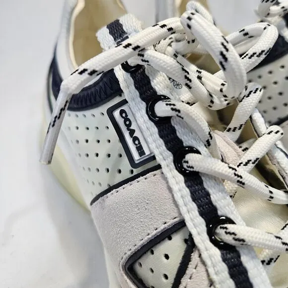 Coach Womens Citysole Runner Tennis Shoes Size 8B White Lace Up Low Top Sneakers