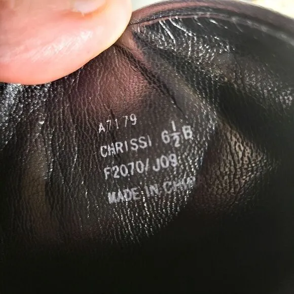 Coach Logo Chrissi Black Riding Boots