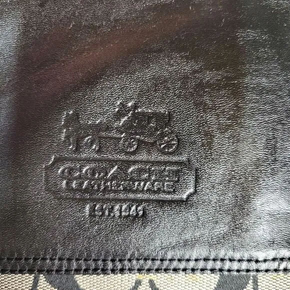 Coach Logo Chrissi Black Riding Boots