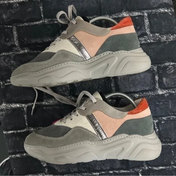 COLD LAUNDRY REDEMPTION Double Tongue Low Top Platform Sneakers